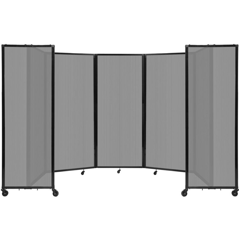 Cloison murale en polycarbonate 360, H 82 po x l 168 po, Gris clair