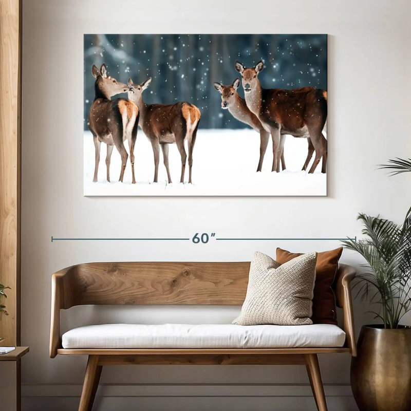 Cerf des neiges femme Brampt, H 32 po x l 48 po