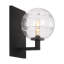Sean Lavin Sedona 1-light LED wall sconce in nightshade black finish with glass shade-1686361460