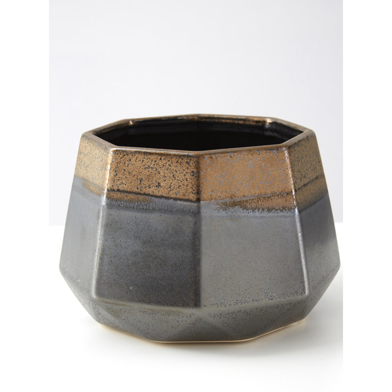 Cabragh Ceramic Cachepot, 12cm H x 17cm W x 17cm D