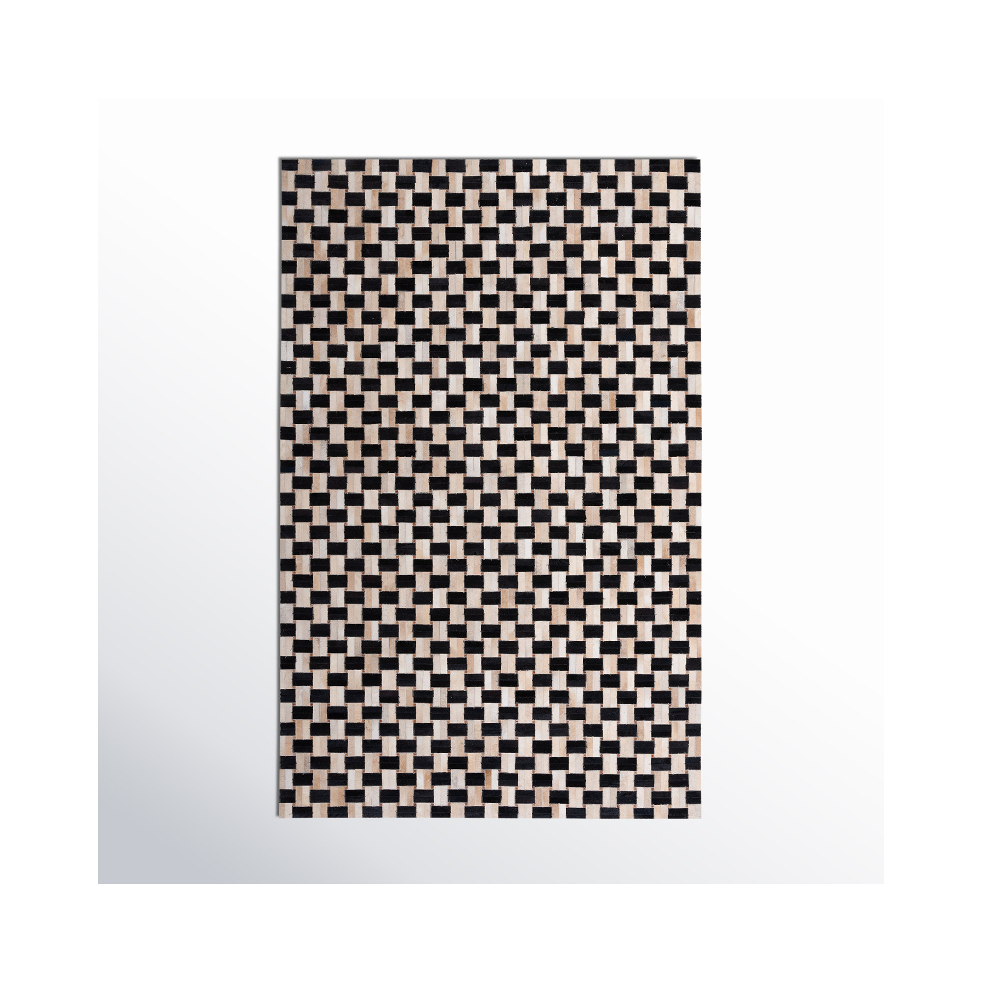Mahsa Cowhide Rug, Rectangle 3' x 5'