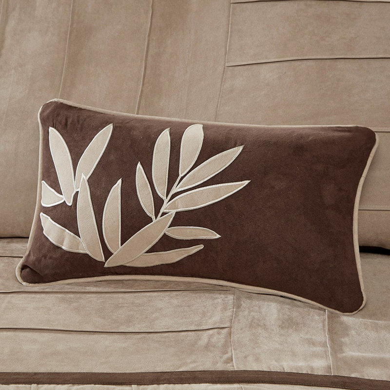 7 Piece Comforter Set Beige