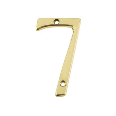 7.5cm H Brass House Number