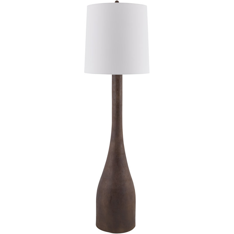 Lampe sur pied Hurtado, Brun