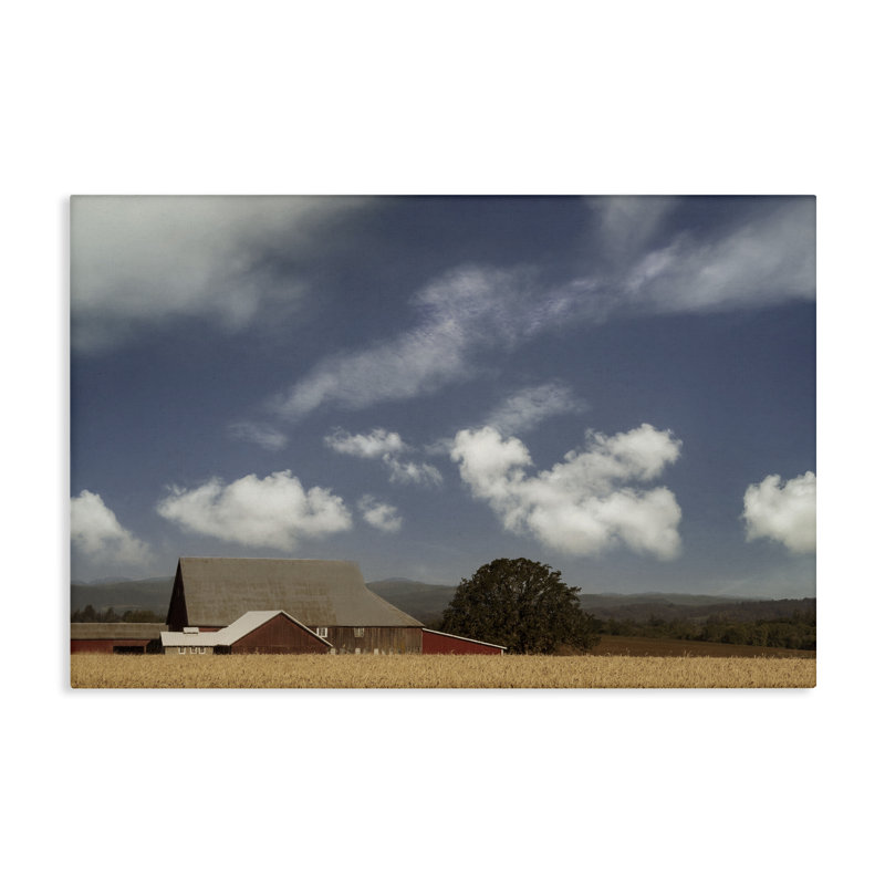 «Clouds Over Farmhouse», art mural par Don Schwartz, H 20 po x l 30 po