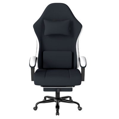Metro Lane Adjustable Swiveling Gaming Chair Game Chair with Footrest