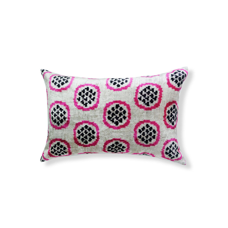 Mak Silk Lumbar Rectangular Pillow Cover & Insert