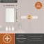 Atley 2 Light Transparent Dimmable Bath Bar-2113052014