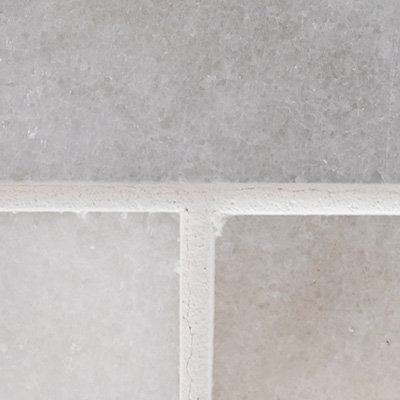 Iona Mist Subway 3 in. x 6 in. Polished Marble Floor and Wall Tile