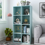 Wooden 4-Tier Floor Standing Open Bookshelf