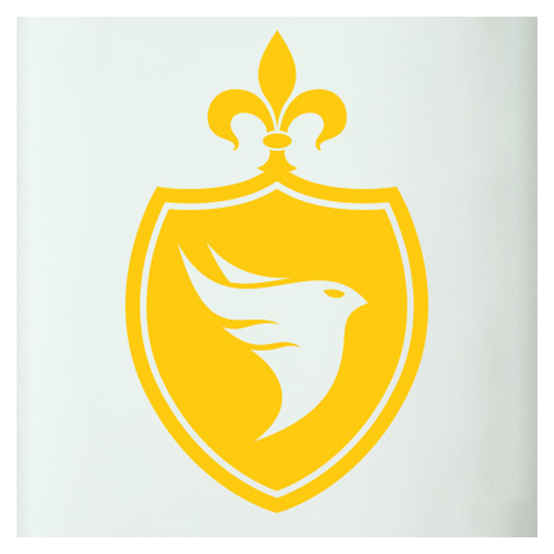 Animals Wall Decal, Dark Yellow