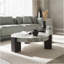 Table basse blanche avec table d'appoint blanche