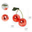 Tipsy Cherry Disco Ball Tabletop and Bar Decor - Red, 7.87" x 9.84" x 3.93"