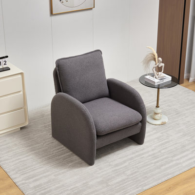 Fauteuil de salon moderne rembourré Sherpa