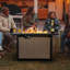 Table de foyer d'extérieur 43 po, foyer au propane 50 000 BTU avec couvercle