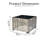 Emanuell Outdoor Lighted Coffee Table With Square Glass, Wicker Table