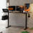 Electric Height Adjustable Standing Desk with Hooks-1887789156-1887789153