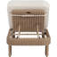 Chaise longue d'extérieur en oléfine beige Audiel-129907350