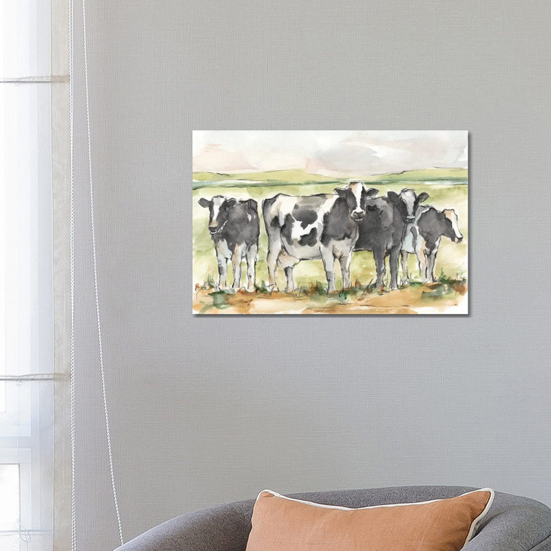 «Field Days I» par Ethan Harper - reproduction d'art, H 18 po x l 26 po x P 1,5 po, Toile tendue, Pas de tapis
