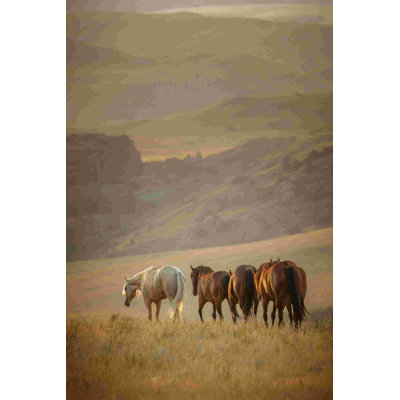 Chevaux couchés de soleil VI