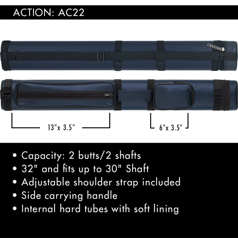 1/1 Hard Pool Cue Case, Blue
