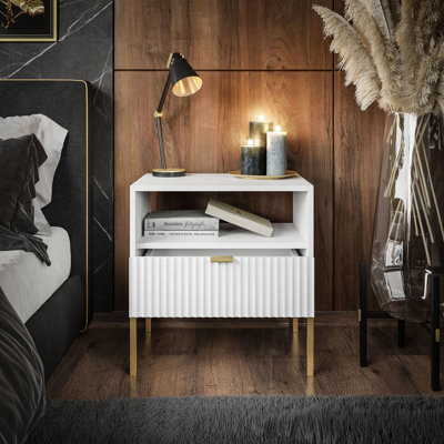 Leesport 54 cm W Bedside Table
