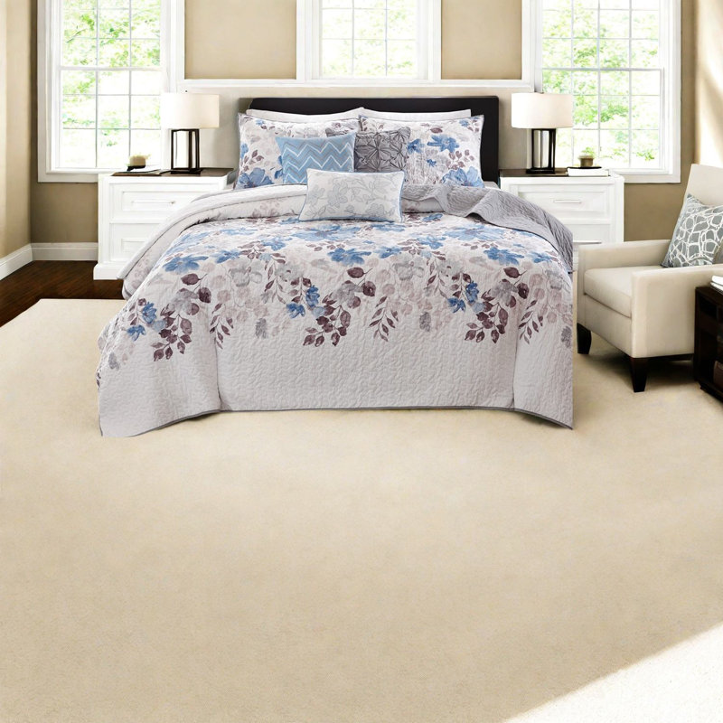 Reversible 6-piece Bedding Sets, Cotton, Transitional Style For Home