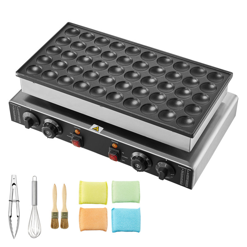 50 pièces mini-crêpière commerciale 43mm Dorayaki Baker 1700W
