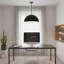 24" Diameter Black Integrated LED Pendant Light