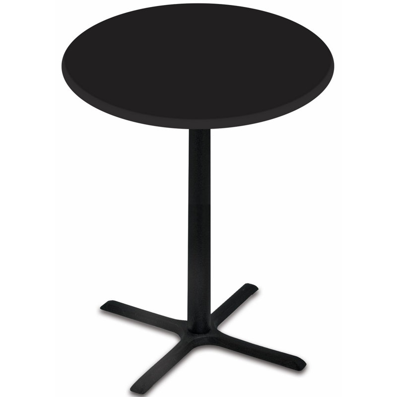 30" Tall, Indoor/Outdoor Table, 36" L x 36" W, Black Steel