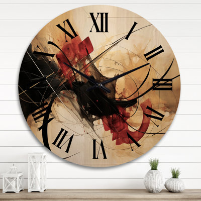 Clairevale Solid Wood Wall Clock