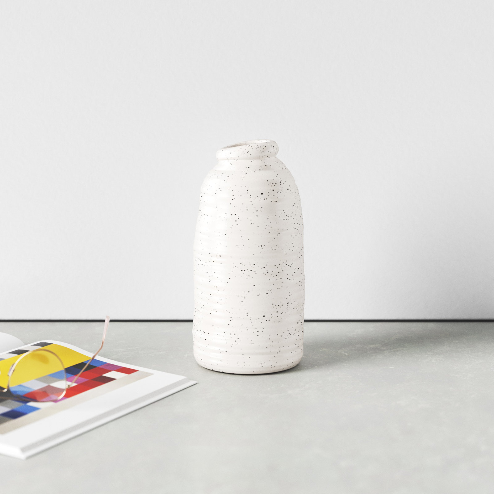 Mori 9.65'' Handmade Ceramic Table Vase