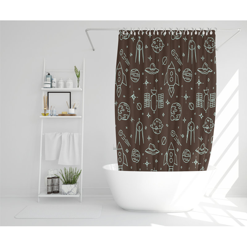 Daisetta Polyester Shower Curtain Set