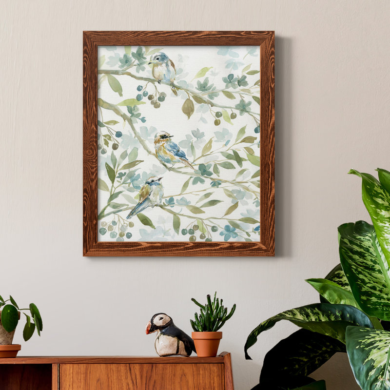 Spring Beginnings - Peinture sur toile encadrée, H 24 po x l 18 po x P 1,5 po, Cadre en érable