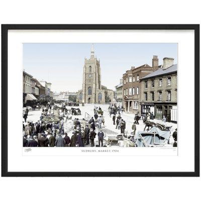 Sudbury, Market 1904 by Francis Frith - Single Picture Frame Print