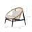 Crowne Wicker Papasan Outdoor Lounge Chairs
