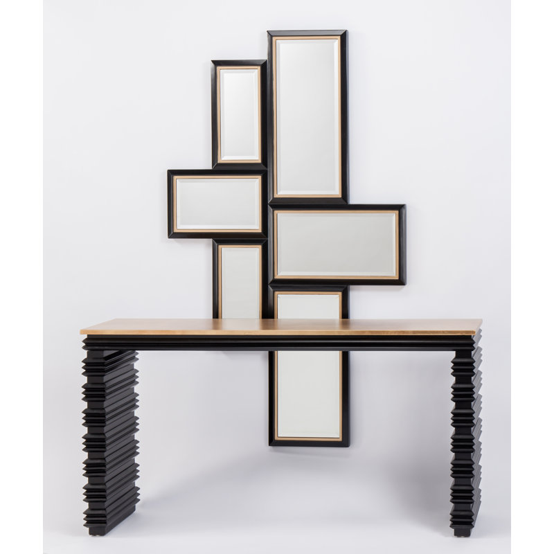 Wood Asymmetrical Wall Mirror