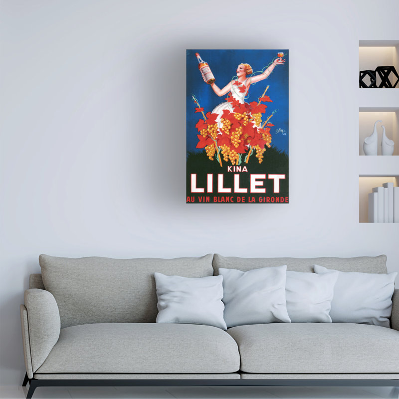 Art sur toile Marcus Jules Kina Lillet, H 19 po x l 12 po