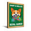 Animaux Corgi tenant une manette avec une expression fâchée-834147336-834147337-834147383
