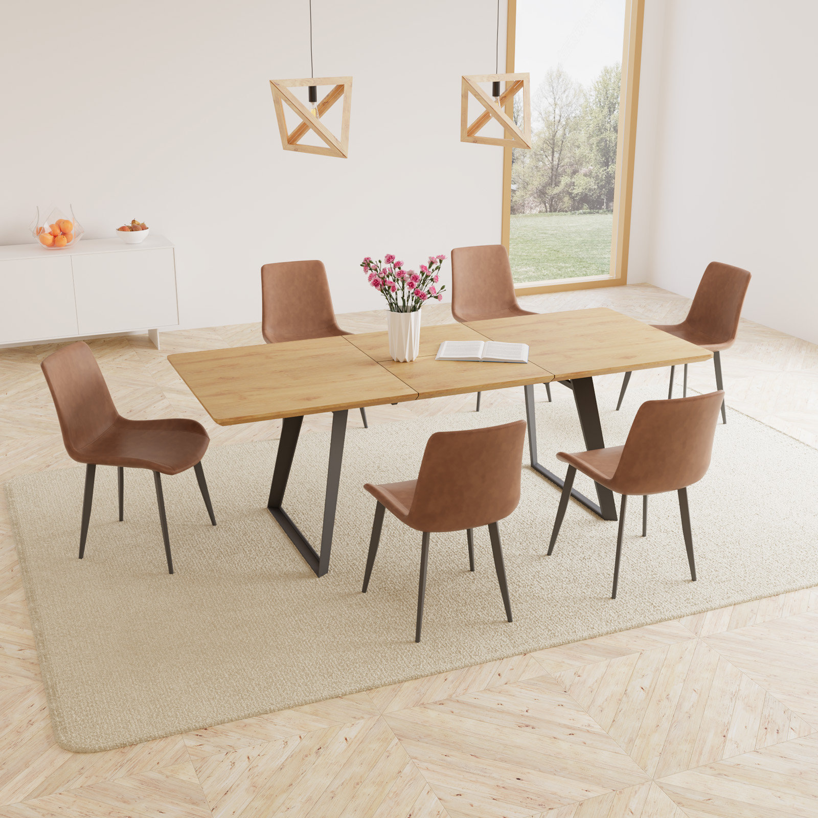 Peiffer 7 2025 piece dining set