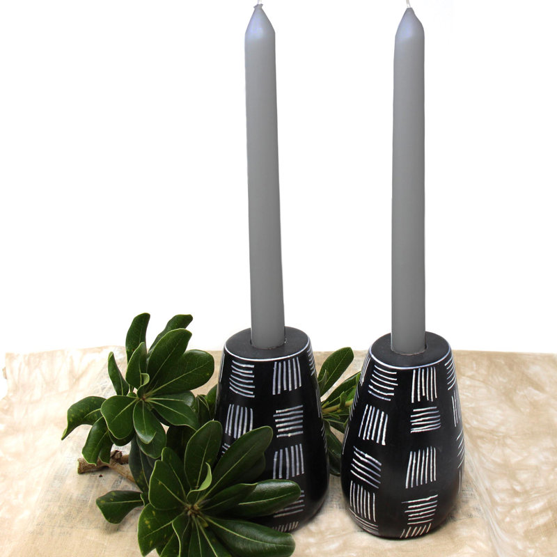 4'' H Stone Tabletop Candlestick