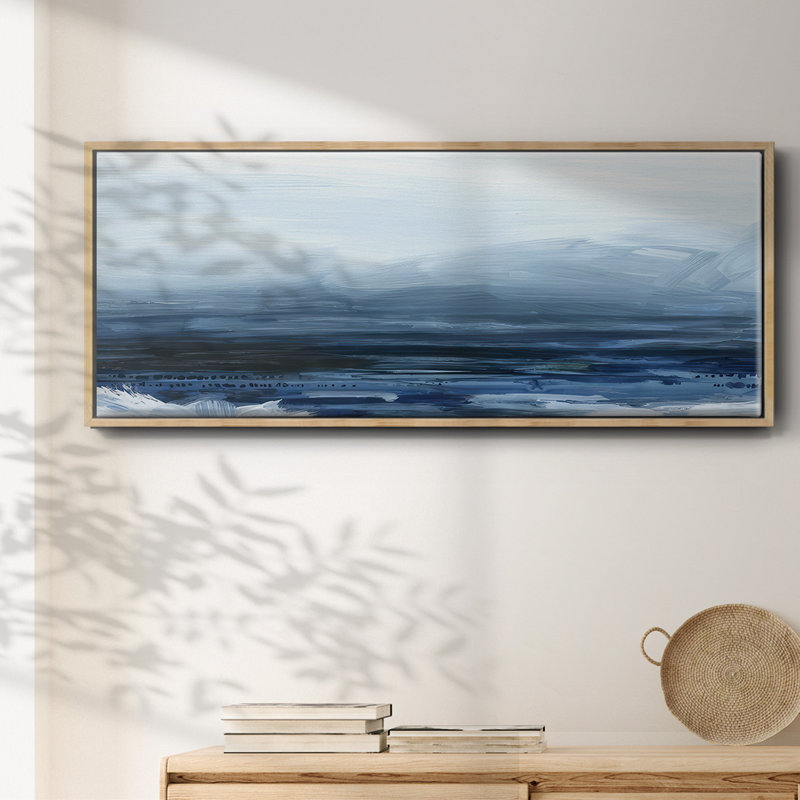 View from the Lighthouse I- Framed Canvas, 12" H x 30" W