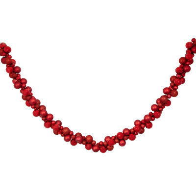 6' 3-Finish Shatterproof Ball Christmas Garland