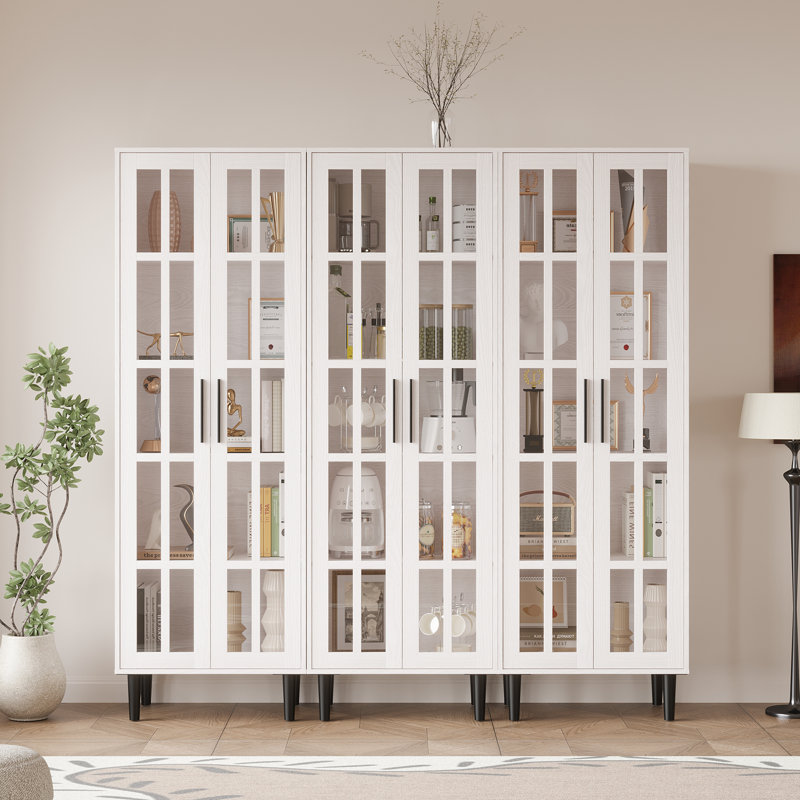 70.9'' H X 70.8'' W With Bookcases, White