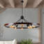 Luminaires rustiques 8 lumières de style campagnard