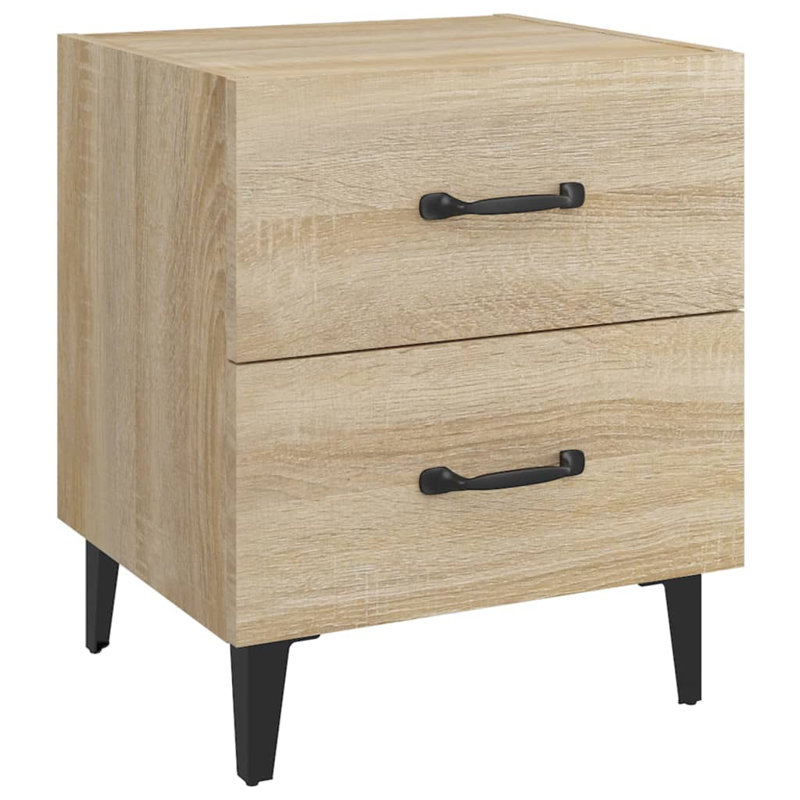 Jemena 40cm W Bedside Table, Sonoma Oak, Individual
