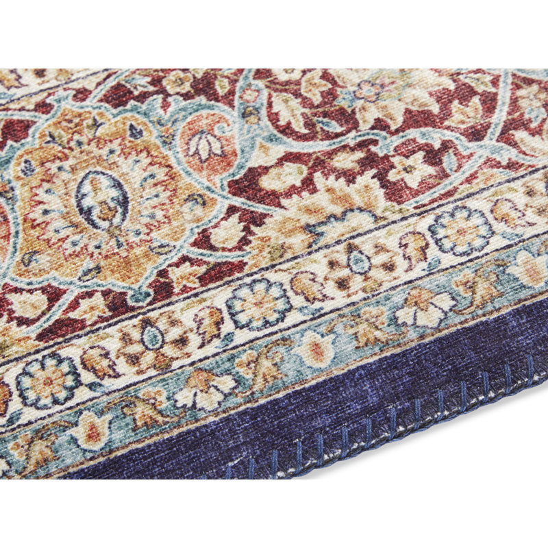 Keshan Maschad Tufted Navy Rug, Rectangle 200 x 290cm