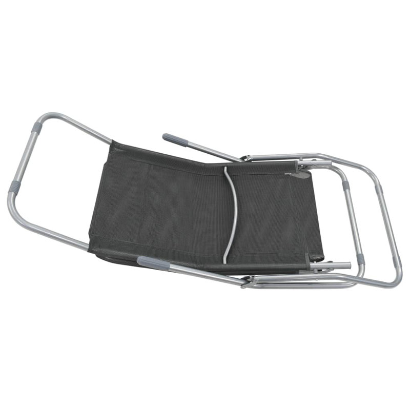 Chaise longue inclinable Dicha, Anthracite