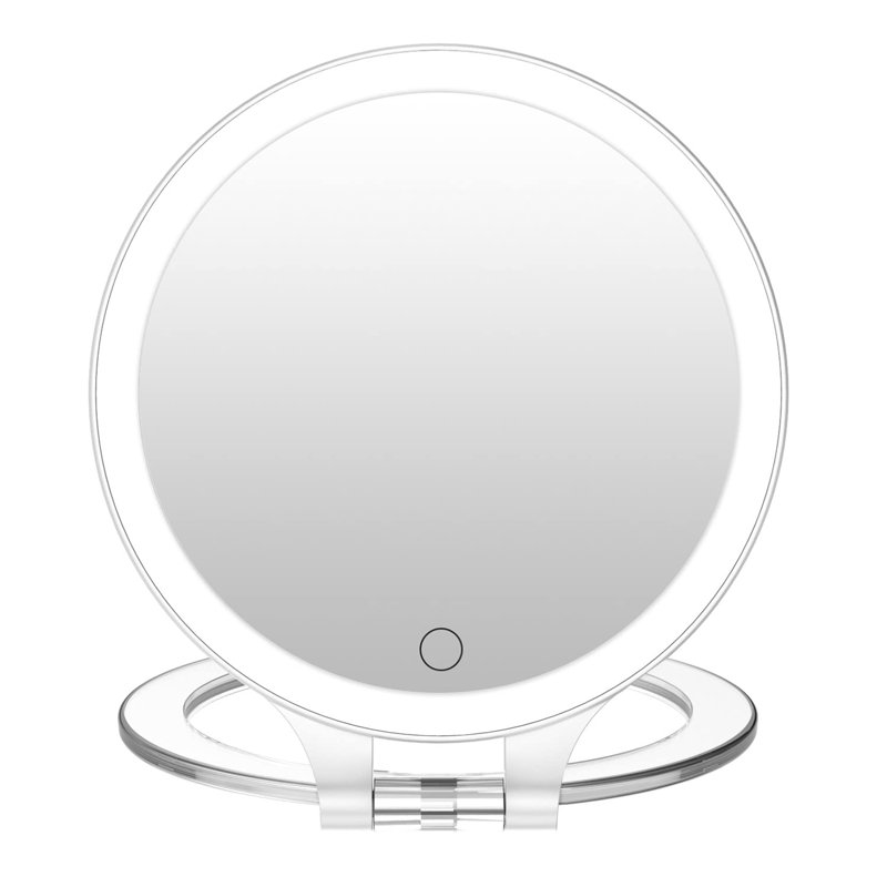 Miroir de maquillage de voyage Nadeem, 8.6" H x 7.6" W