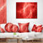 Éclairage lumineux sur un ciel rouge - coussin à imprimé floral-30718811-30718815